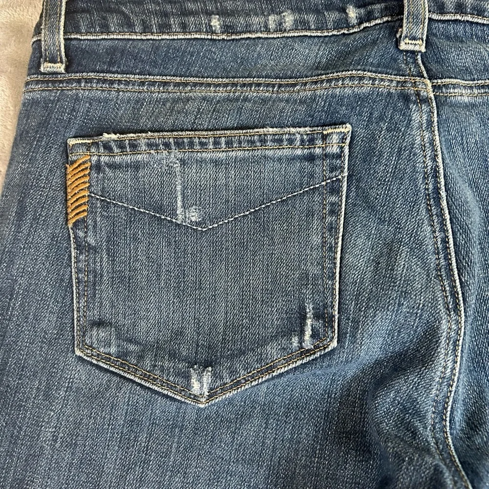 Paige Hollywood hills low rise distressed flare denim - Picture 9 of 12